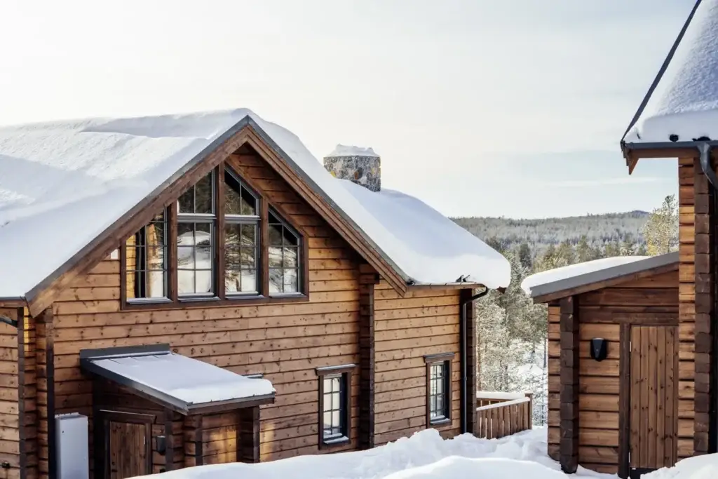 Lodge i Idre Bergsby sedd från vägen