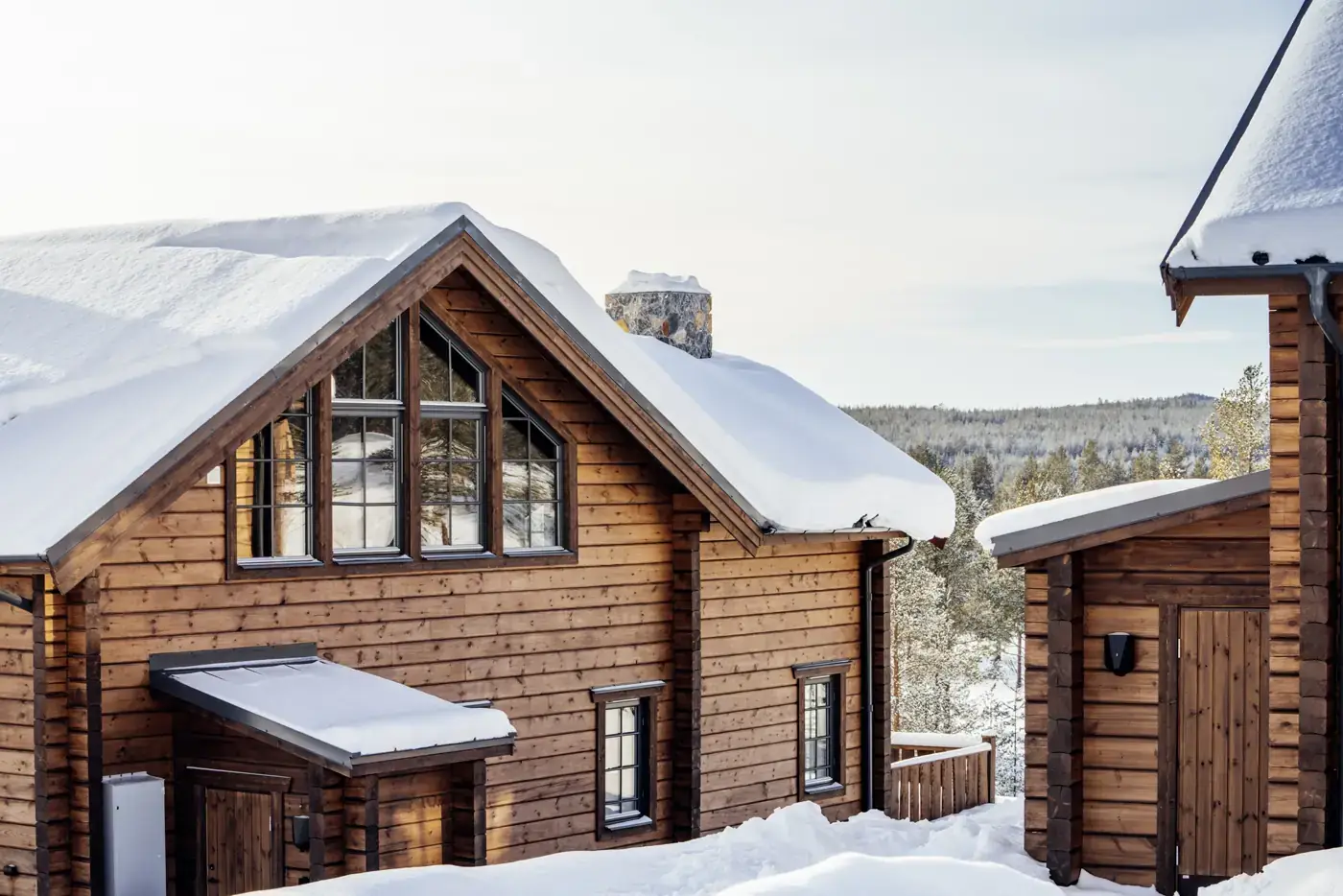 Lodge i Idre Bergsby sedd från vägen